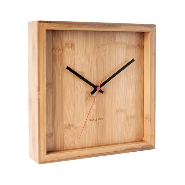 Ceas de perete din bambus Karlsson Franky, lățime 25 cm-image-1