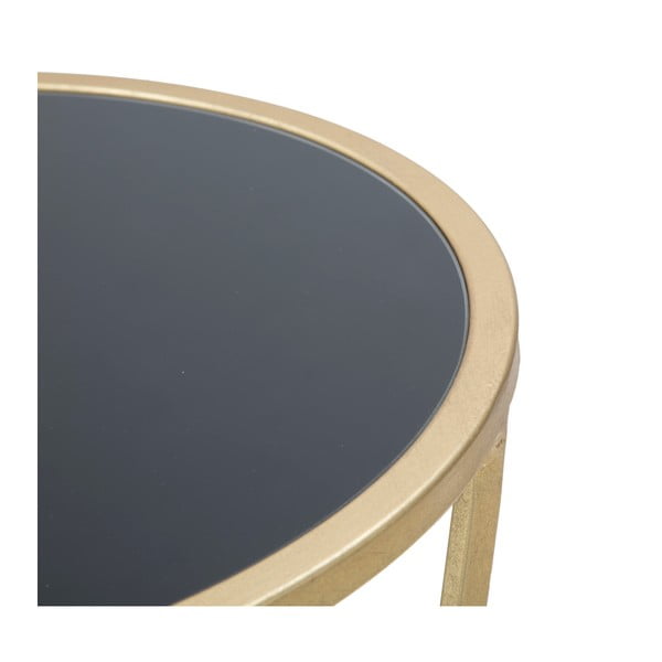 Masă auxiliară Mauro Ferretti Glam Simple, înălțime 75 cm, negru - auriu-image-3