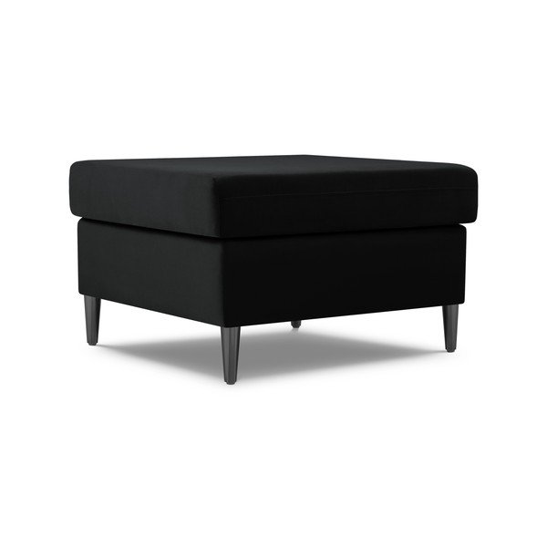Taburet negru cu tapițerie din catifea Kyoto – Cosmopolitan Design-image-1