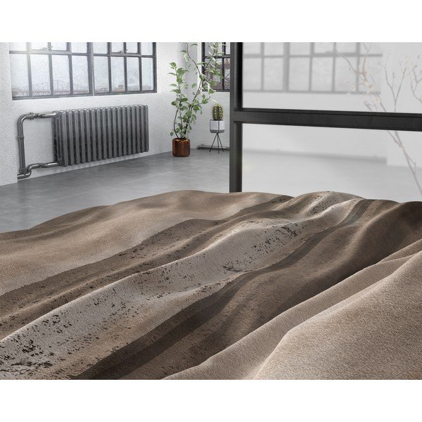 Lenjerie din flanelă pentru pat de o persoană Sleeptime Marcus Taupe, 140 x 220 cm, maro-image-3