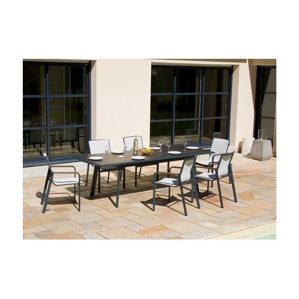 Masă  de grădină din aluminiu 100x200 cm Rotonde – Ezeis-image-3