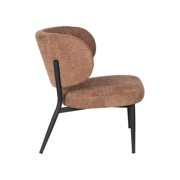 Fotoliu portocaliu/maro Sanne – White Label-image-3