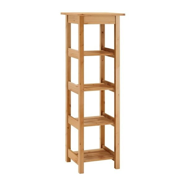 Bibliotecă înaltă din lemn masiv de pin Støraa Trine-image-1