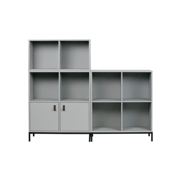 Bibliotecă modulară gri din lemn de pin 81x41 cm Vt – vtwonen-image-2