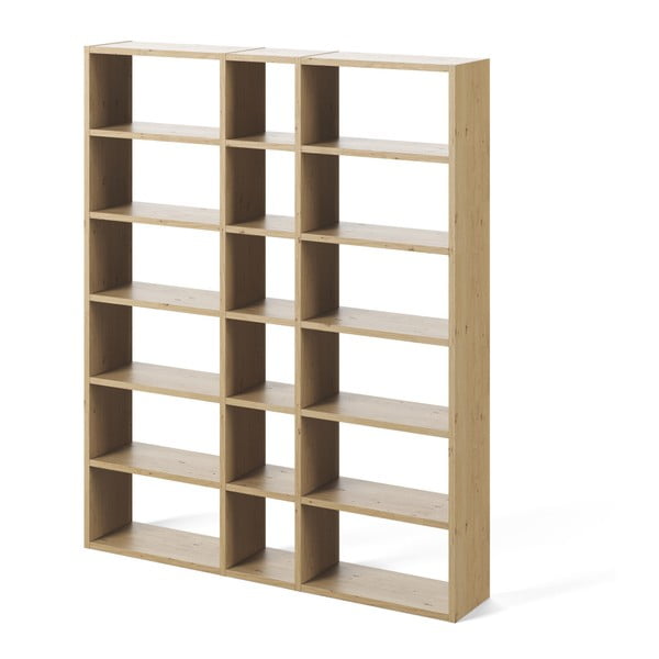 Bibliotecă TemaHome Pombal, lățime 182 cm, maro deschis-image-2