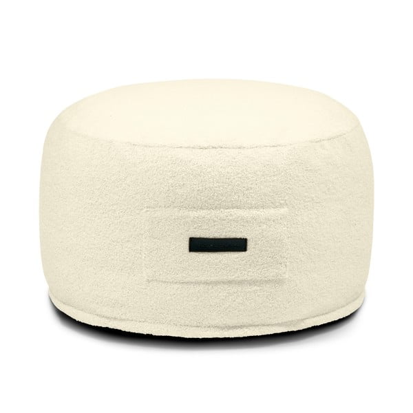 Taburet crem cu tapițerie din țesătură bouclé Om 60 – SLOWDOWN