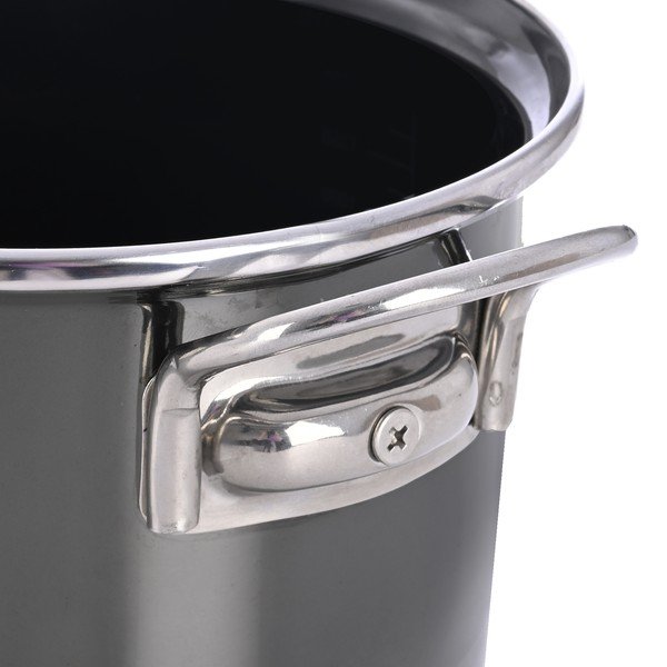 Cratiță cu capac smalțuită 2,5 l Metalic – Orion-image-3