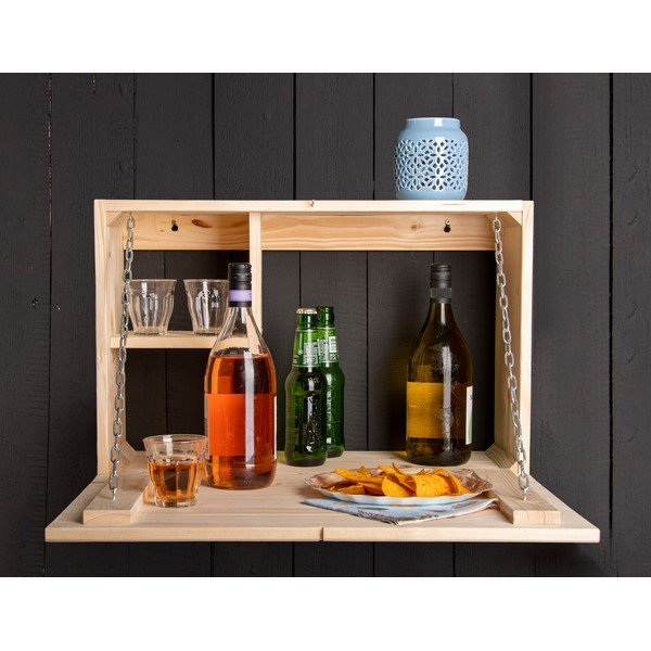 Masă de bar pentru grădină din lemn de pin 56x58 cm Baar – Esschert Design-image-1