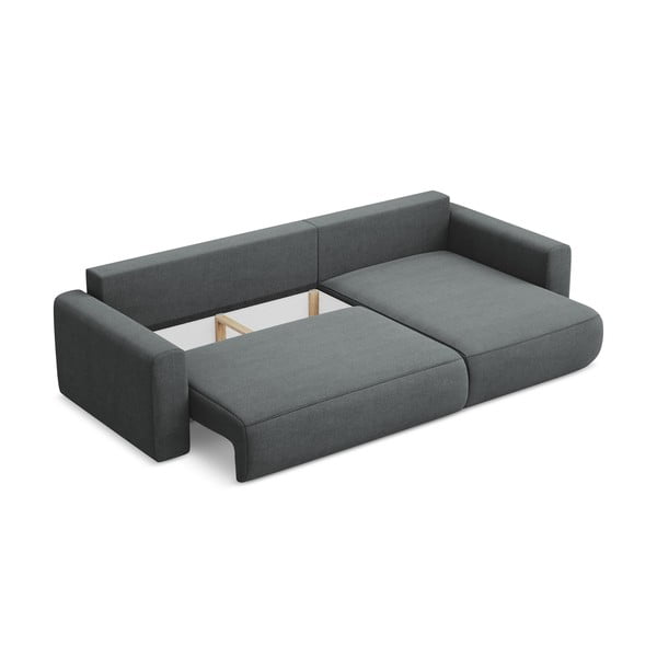 Colțar gri închis extensibil/cu spațiu de depozitare (cu colț pe partea dreaptă/cu șezlong) Kapua – Makamii-image-3