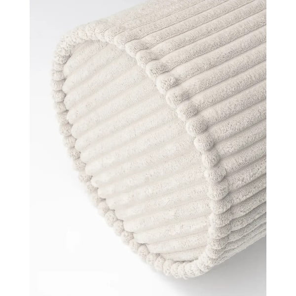 Pernă decorativă pentru copii crem cu tapițerie din catifea reiată Roll – Wigiwama-image-3