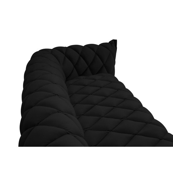 Canapea neagră cu tapițerie din catifea 228 cm Flandrin – Interieurs 86-image-4