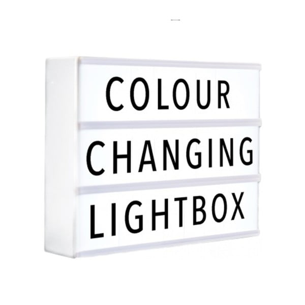 Cutie luminată cu 120 de caractere Gingersnap Changing White A4