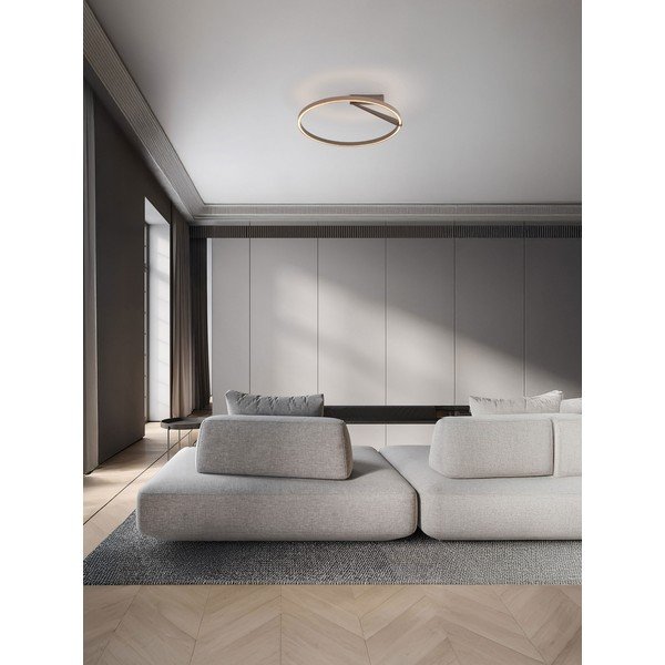 Plafonieră roz auriu LED cu intensitate reglabilă din aluminiu Tilia – Nova Luce-image-1