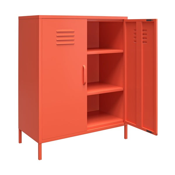 Dulap metalic portocaliu Novogratz Cache, 80 x 102 cm-image-4