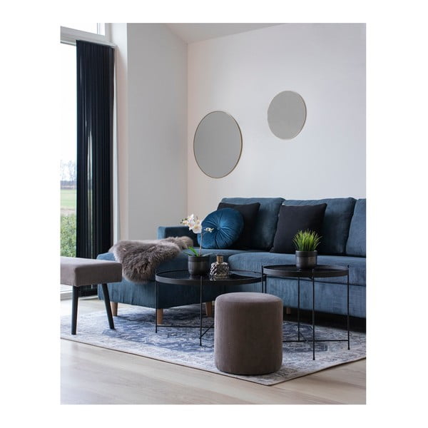 Oglindă de perete cu ramă aurie House Nordic Jersey, ø 40 cm-image-2