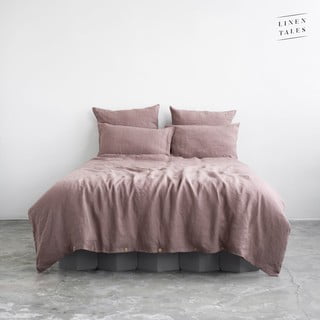 Lenjerie de pat roz din in 200x200 cm - Linen Tales