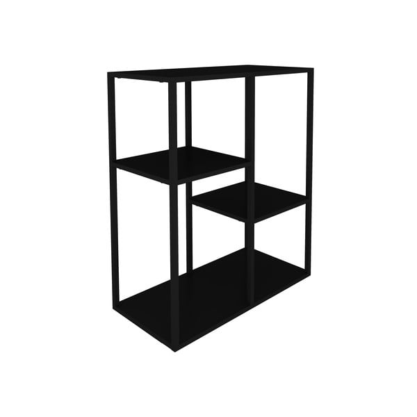 Raft metalic Canett Lite, înălțime 81 cm, negru-image-4