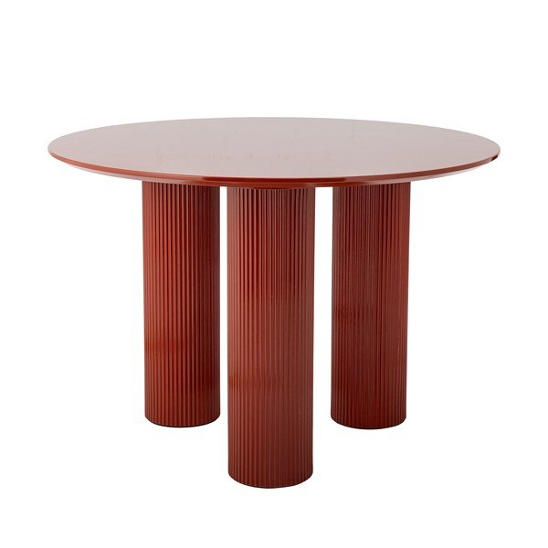 Masă de dining rotundă cu aspect lucios ø 110 cm Della – Bloomingville