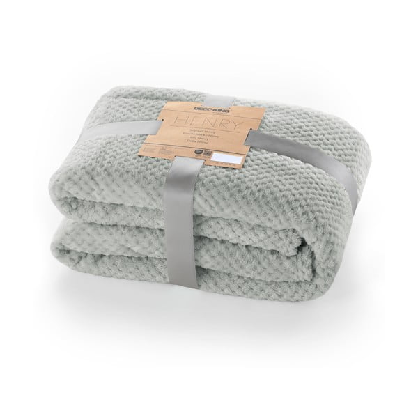 Cuvertură din microfibră DecoKing Henry 200 x 150 cm, gri-image-3