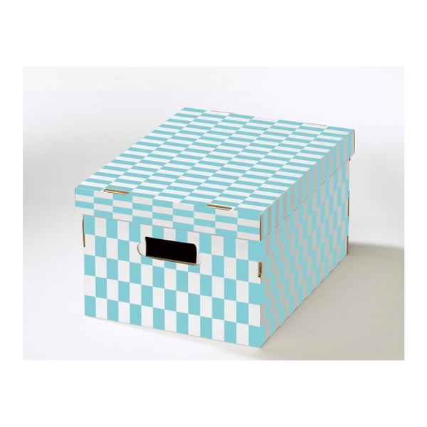 Set de 2 cutii cu capac din carton ondulat Compactor Joy, 40 x 29 x 21 cm