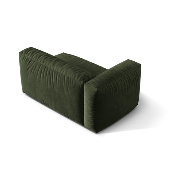 Modul pentru canapea modulară verde cu tapițerie din catifea (cu colț pe partea stângă) Martina – Micadoni -image-2