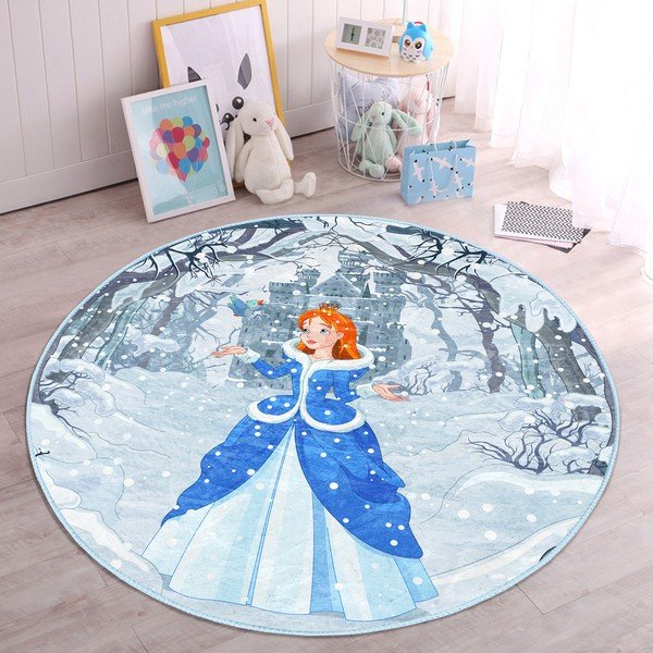 Covor pentru copii albastru ø 100 cm Comfort – Mila Home-image-4