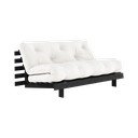 Canapea crem extensibilă 160 cm Roots Black Night – Karup Design