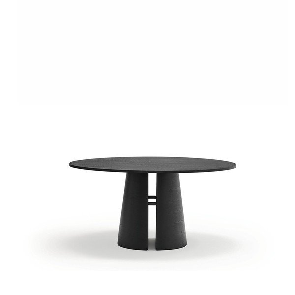 Masă de dining rotundă cu aspect de lemn de frasin ø 157 cm Cep – Teulat