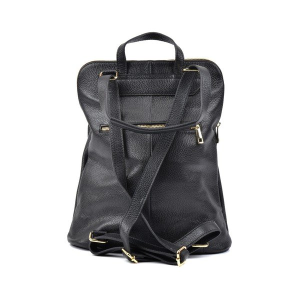 Rucsac din piele Isabella Rhea Turo, negru-image-2