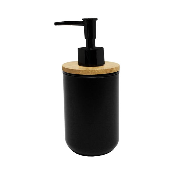 Dozator de săpun lichid negru din plastic 91 ml Smart – douceur d'intérieur