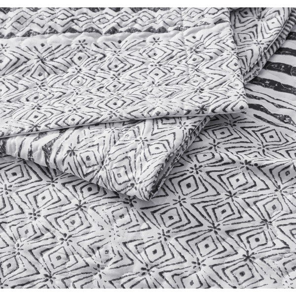 Cuvertură din micropercal cu 2 fețe de pernă Sleeptime Elegant Stripe, 250 x 260 cm-image-3