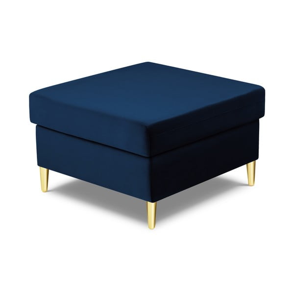 Taburet albastru cu tapițerie din catifea Kyoto – Cosmopolitan Design-image-2