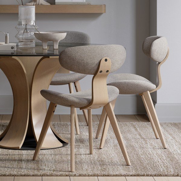 Scaun de dining în culoare naturală deschisă Buckle – DAN-FORM Denmark-image-1
