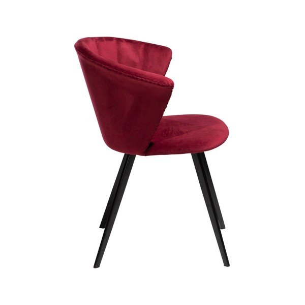 Fotoliu DAN–FORM Denmark Merge Velvet, vișiniu-image-3