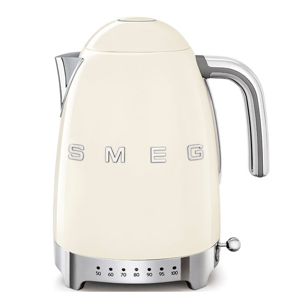 Ceainic electric crem din oțel inoxidabil 1,7 l Retro Style – SMEG