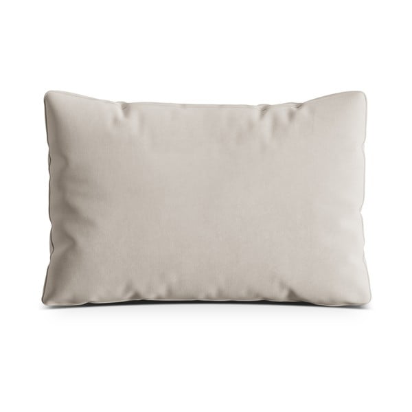 Pernă pentru canapea bej cu tapițerie din catifea Kemi – Cosmopolitan Design