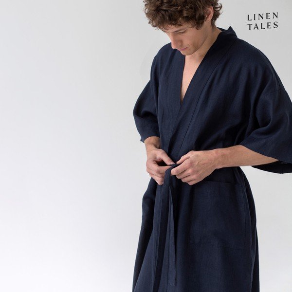 Halat albastru închis S/M din in Summer – Linen Tales-image-1