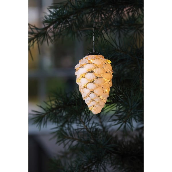 Decorațiune luminoasă de Crăciun albă suspendată ø 5 cm Celina – Sirius-image-1