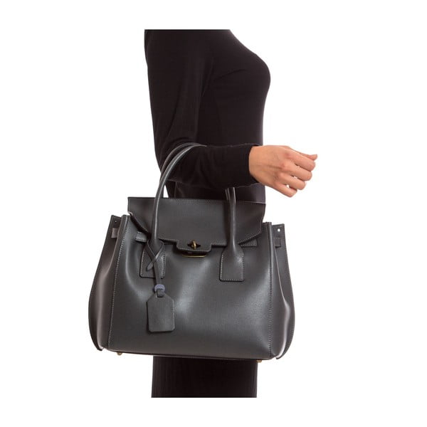 Geantă din piele Isabella Rhea no. 479, gri-image-2