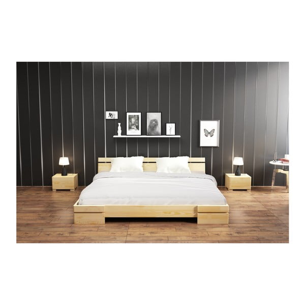 Pat dublu din lemn de pin SKANDICA Sparta, 160 x 200 cm-image-4