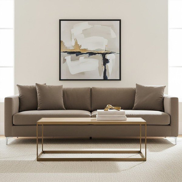 Măsuță de cafea maro/în culoare naturală cu blat cu aspect de lemn de stejar 40x120 cm Grenoble – Premier Housewares-image-3