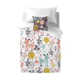 Lenjerie de pat din bumbac pentru copii Moshi Moshi Woodland, 140 x 200 cm