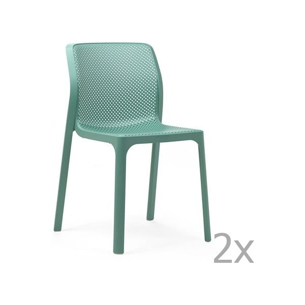 Set 2 scaune de grădină Nardi Bit, verde mentol