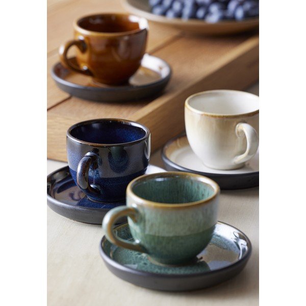 Ceașcă verde pentru espresso din ceramică 70 ml Gastro Green/Black – Bitz-image-1