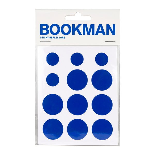 Set 12 buline reflectorizante autoadezive Bookman, albastru