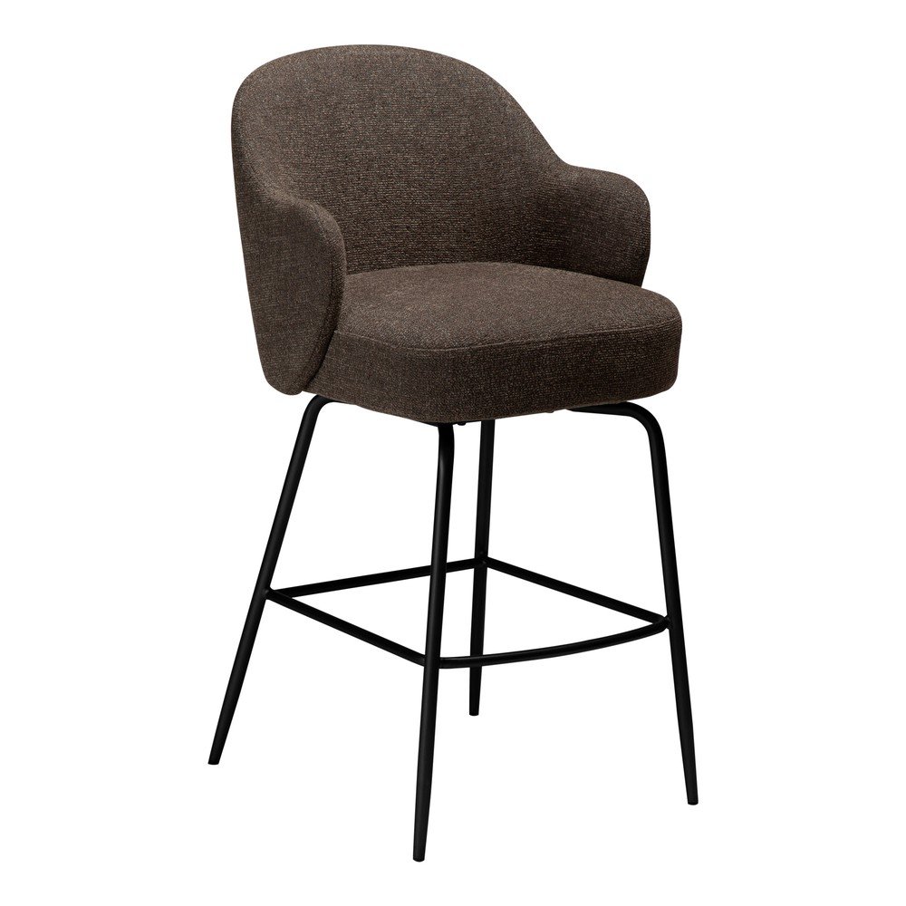 Scaun de bar maro rotativ (înălțime șezut 70 cm) Bae – DAN-FORM Denmark
