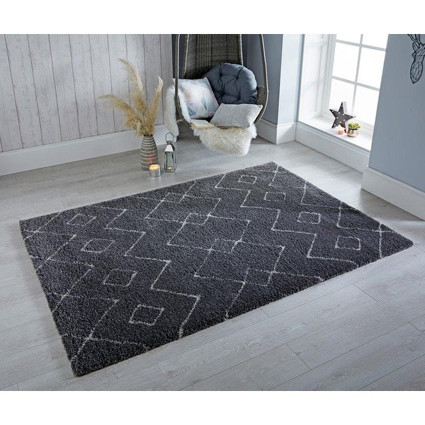 Covor Flair Rugs Imari, 160x230 cm, gri închis-image-1