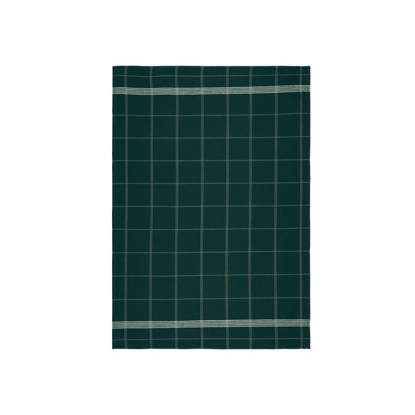 Prosop din bumbac pentru bucătărie Södahl Geometric, verde, 50 x 70 cm