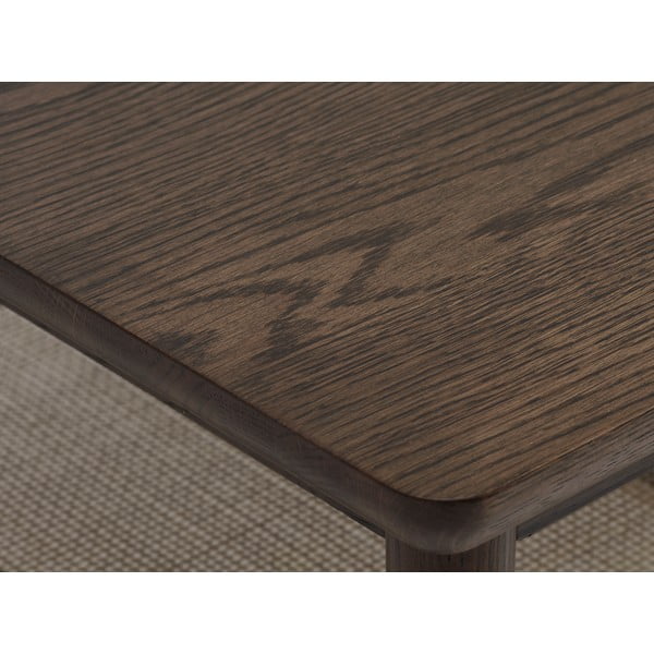 Măsuță de cafea maro cu blat cu aspect de lemn de stejar 60x120 cm Barrali – Unique Furniture-image-2