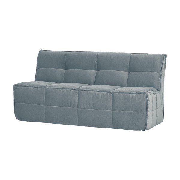 Bancă albastră capitonată cu tapițerie din catifea Cluster – vtwonen-image-2